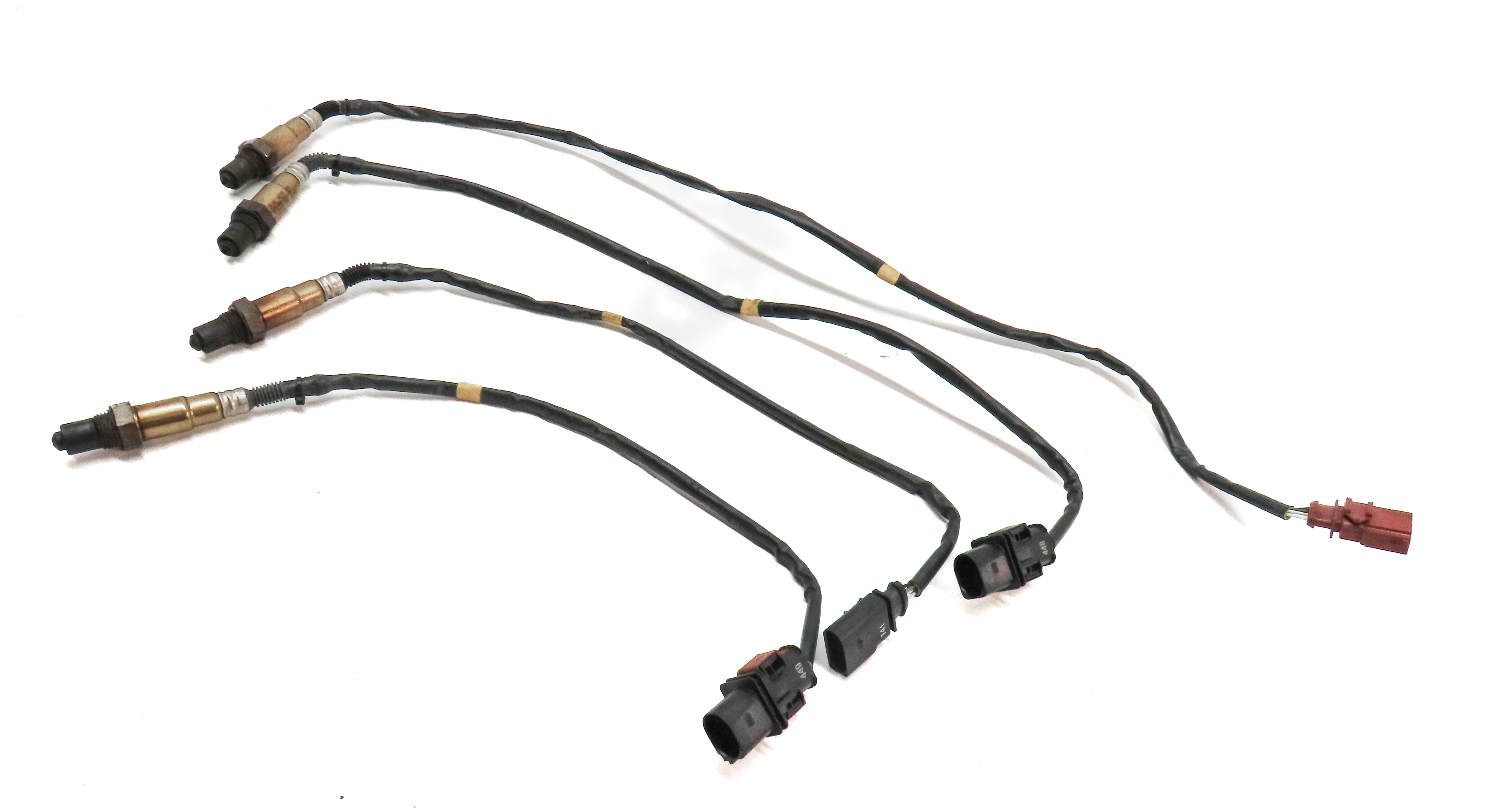 2014 PORSCHE CAYENNE (958) 3.6L VR6 ENGINE OXYGEN O2 LAMBDA PROBE SENSOR SET/4 — exact item pictured
